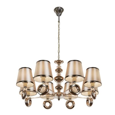 Подвесная люстра iLamp Brooklyn P2401-8 Nickel - изображение 4 Подвесная люстра iLamp Brooklyn P2401-8 Nickel - изображение 4