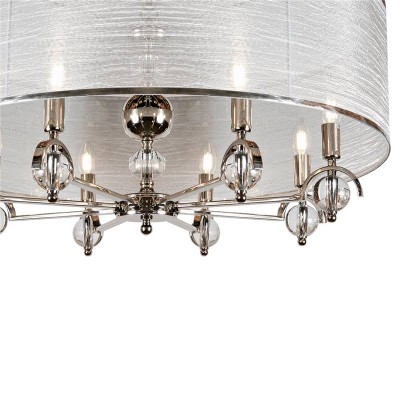 Подвесная люстра iLamp Chelsea P2400-8 Nickel - изображение 2 Подвесная люстра iLamp Chelsea P2400-8 Nickel - изображение 2