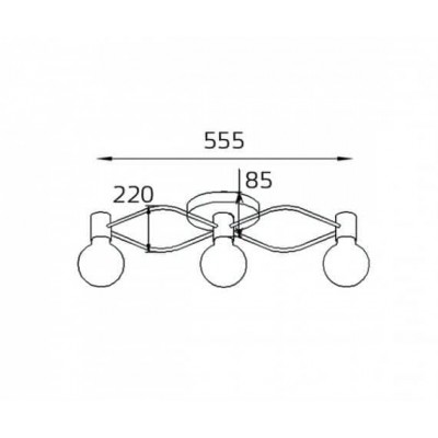 Потолочная люстра Italline Vega PL 6088/3 bronze - изображение 3 Потолочная люстра Italline Vega PL 6088/3 bronze - изображение 3