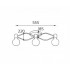 Потолочная люстра Italline Vega PL 6088/3 bronze - изображение 3 Потолочная люстра Italline Vega PL 6088/3 bronze - изображение 3
