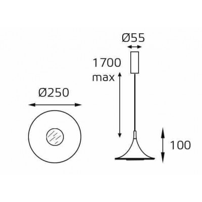 Подвесной светодиодный светильник Italline IT03-339 grey - изображение 4 Подвесной светодиодный светильник Italline IT03-339 grey - изображение 4