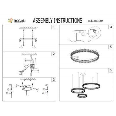 Подвесной светодиодный светильник Kink Light Лаура 08246,01P - изображение 2 Подвесной светодиодный светильник Kink Light Лаура 08246,01P - изображение 2