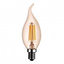 Лампа светодиодная Kink Light E14 6W 2700K золотая 098356-2,33
