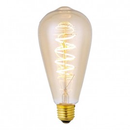 Лампа светодиодная диммируемая Kink Light E27 6W 2200K золотая 098646D,33