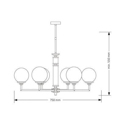 Подвесная люстра Kutek Mood Artu Glass ART-ZW-6 (N) G - изображение 2 Подвесная люстра Kutek Mood Artu Glass ART-ZW-6 (N) G - изображение 2