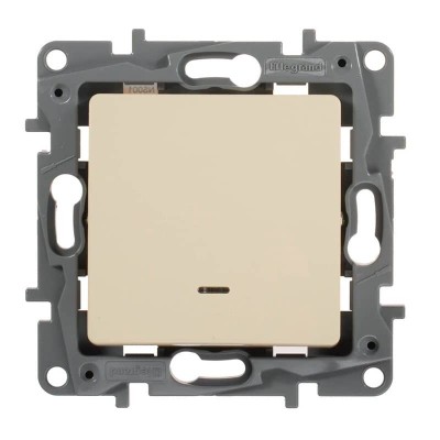 Выключатель одноклавишный Legrand Etika 10A 250V с подсветкой слоновая кость 672303 - изображение 3 Выключатель одноклавишный Legrand Etika 10A 250V с подсветкой слоновая кость 672303 - изображение 3