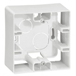 Коробка для накладного монтажа 1-постовая Legrand Etika белая 672510