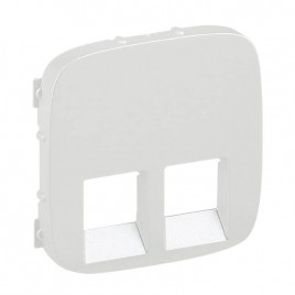 Лицевая панель Legrand Valena Allure розетки телефонной RJ-11/Ethernet RJ-45 жемчуг 755429