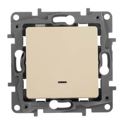 Переключатель одноклавишный Legrand Etika с подсветкой 10A 250V слоновая кость 672315 - изображение 2 Переключатель одноклавишный Legrand Etika с подсветкой 10A 250V слоновая кость 672315 - изображение 2