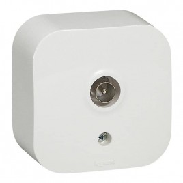 Розетка TV Legrand Quteo белая 782215