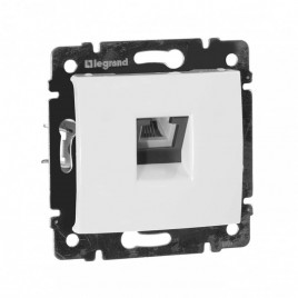Розетка телефонная RJ11 Legrand Valena белая 774438