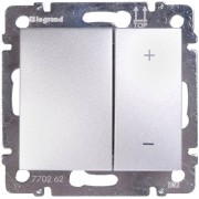 Диммер кнопочный Legrand Valena 600W алюминий 770274