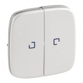 Лицевая панель Legrand Valena Allure выключателя двухклавишного с подсветкой жемчуг 755229