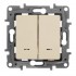 Выключатель двухклавишный Legrand Etika с подсветкой 10A 250V слоновая кость 672304 - изображение 3 Выключатель двухклавишный Legrand Etika с подсветкой 10A 250V слоновая кость 672304 - изображение 3