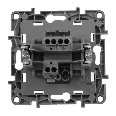 Выключатель кнопочный одноклавишный Legrand Etika 6A 250V алюминий 672414 - изображение 3 Выключатель кнопочный одноклавишный Legrand Etika 6A 250V алюминий 672414 - изображение 3