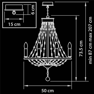 Подвесная люстра Lightstar Castello 744088 - изображение 3 Подвесная люстра Lightstar Castello 744088 - изображение 3
