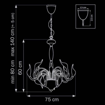 Подвесная люстра Lightstar Cigno Collo 751122 - изображение 3 Подвесная люстра Lightstar Cigno Collo 751122 - изображение 3