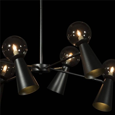 Подвесная люстра Loft IT Halley 10046/6 Black - изображение 2 Подвесная люстра Loft IT Halley 10046/6 Black - изображение 2