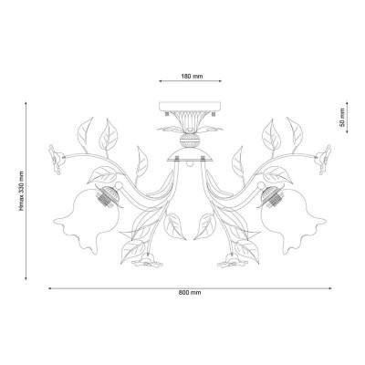Потолочная люстра Lucia Tucci Fiori Di Rose 114.8 - изображение 2 Потолочная люстра Lucia Tucci Fiori Di Rose 114.8 - изображение 2