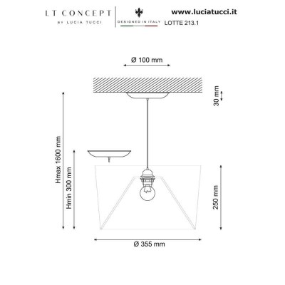 Подвесной светильник Lucia Tucci Lotte 213.1 - изображение 2 Подвесной светильник Lucia Tucci Lotte 213.1 - изображение 2