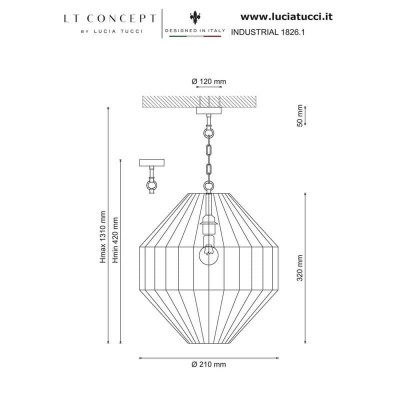 Подвесной светильник Lucia Tucci Industrial 1826.1 - изображение 2 Подвесной светильник Lucia Tucci Industrial 1826.1 - изображение 2