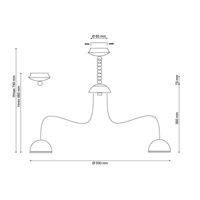 Подвесная люстра Lucia Tucci Natura 064.6 LED - изображение 2 Подвесная люстра Lucia Tucci Natura 064.6 LED - изображение 2