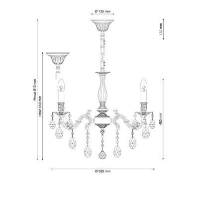 Подвесная люстра Lucia Tucci Firenze 141.5 Antique - изображение 2 Подвесная люстра Lucia Tucci Firenze 141.5 Antique - изображение 2