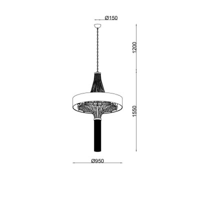 Подвесная люстра Lucia Tucci Cosmopolitan 2970.12 Black - изображение 2 Подвесная люстра Lucia Tucci Cosmopolitan 2970.12 Black - изображение 2