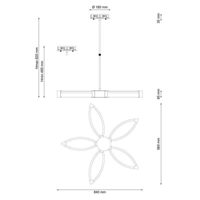 Подвесная люстра Lucia Tucci Modena 172.5 LED - изображение 2 Подвесная люстра Lucia Tucci Modena 172.5 LED - изображение 2