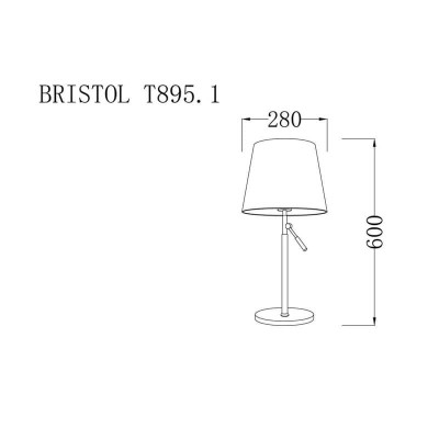 Настольная лампа Lucia Tucci Bristol T895.1 - изображение 2 Настольная лампа Lucia Tucci Bristol T895.1 - изображение 2