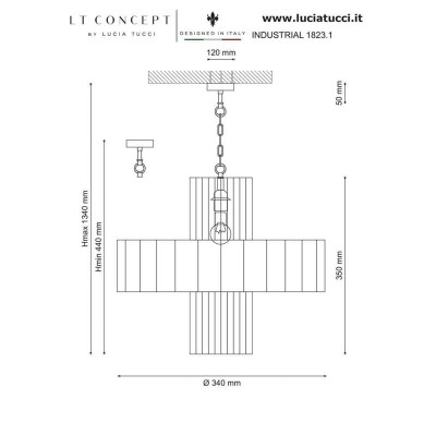 Подвесной светильник Lucia Tucci Industrial 1823.1 - изображение 2 Подвесной светильник Lucia Tucci Industrial 1823.1 - изображение 2