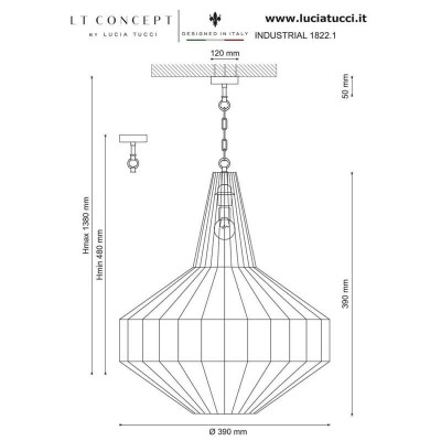 Подвесной светильник Lucia Tucci Industrial 1822.1 - изображение 2 Подвесной светильник Lucia Tucci Industrial 1822.1 - изображение 2
