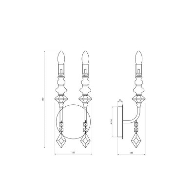 Бра Lucia Tucci Maya W4450.2 Chrome - изображение 2 Бра Lucia Tucci Maya W4450.2 Chrome - изображение 2