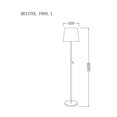 Торшер Lucia Tucci Bristol F895.1 - изображение 2 Торшер Lucia Tucci Bristol F895.1 - изображение 2
