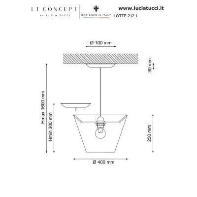Подвесной светильник Lucia Tucci Lotte 212.1 - изображение 2 Подвесной светильник Lucia Tucci Lotte 212.1 - изображение 2