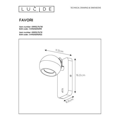 Спот Lucide Favori 09932/11/31 - изображение 2 Спот Lucide Favori 09932/11/31 - изображение 2