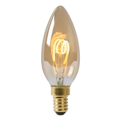 Лампа светодиодная диммируемая Lucide E14 3W 2200K янтарная 49043/03/62 - изображение 3 Лампа светодиодная диммируемая Lucide E14 3W 2200K янтарная 49043/03/62 - изображение 3