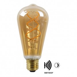 Лампа светодиодная Lucide E27 4W 2200K янтарная 49032/04/62
