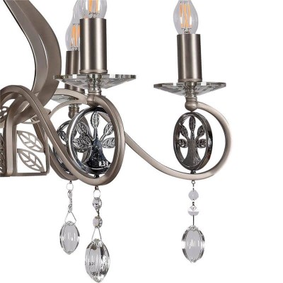 Подвесная люстра Lumien Hall Ауэрель 2031/6H-SNCR-CL - изображение 4 Подвесная люстра Lumien Hall Ауэрель 2031/6H-SNCR-CL - изображение 4