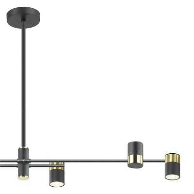 Подвесная люстра Lumien Hall Саурис LH8020/6P-BK-GD - изображение 3 Подвесная люстра Lumien Hall Саурис LH8020/6P-BK-GD - изображение 3