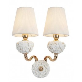 Бра Lumien Hall Плисанс 1032/2W-GD-WT