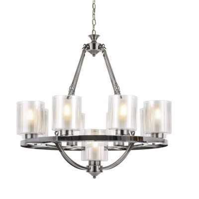 Подвесная люстра Lumina Deco Santini LDP 1220-9 CHR+WT - изображение 2 Подвесная люстра Lumina Deco Santini LDP 1220-9 CHR+WT - изображение 2
