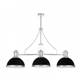 Подвесная люстра Lumina Deco Ettore LDP 710-3 BK+CHR