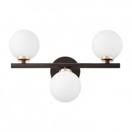 Настенный светильник Lumina Deco Marsiada LDW 6033-3 BK+F.GD