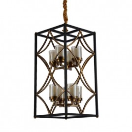 Подвесная люстра Lumina Deco Quadrato LDP 1223-8 BK+MD