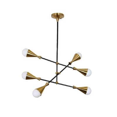 Подвесная люстра Lumina Deco Valpina LDP 6029-6 BK+MD - изображение 2 Подвесная люстра Lumina Deco Valpina LDP 6029-6 BK+MD - изображение 2