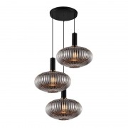 Подвесная люстра Lumina Deco Floril LDP 1216-3 GY+BK