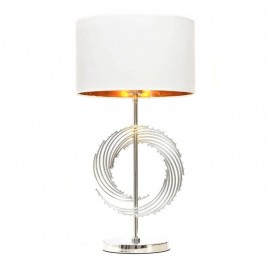 Настольная лампа Lumina Deco Fabi LDT 5531 CHR+WT
