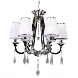 Подвесная люстра Lumina Deco Milesia LDP 8926-6 WT+CHR