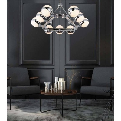 Подвесная люстра Lumina Deco Optimus LDP 6038-9 CHR - изображение 3 Подвесная люстра Lumina Deco Optimus LDP 6038-9 CHR - изображение 3